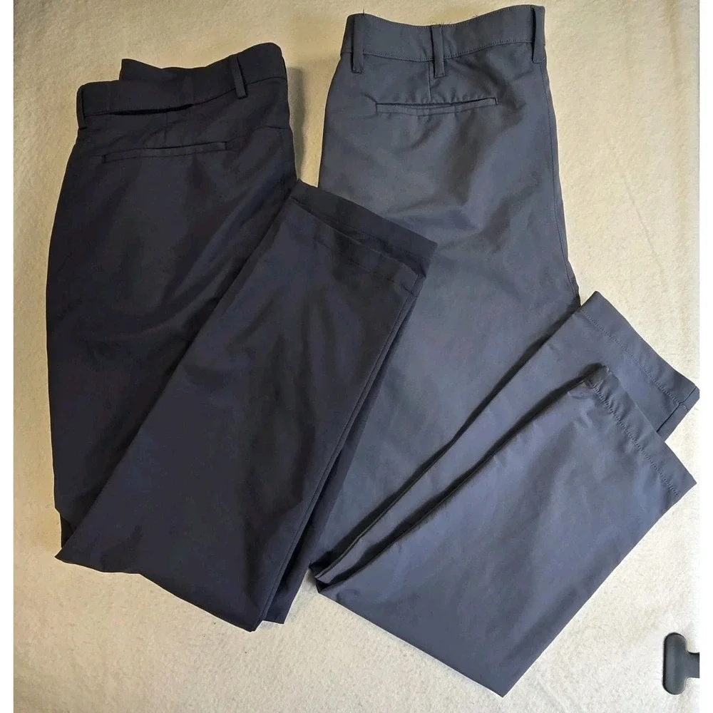 Banana Republic City Pants Mens 40x34 Slim Fit Performance Tech Golf Lot Of 2
